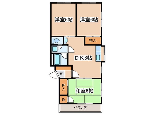 パレスフカワの物件間取画像